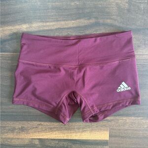 Adidas Women's Maroon Spandex Shorts